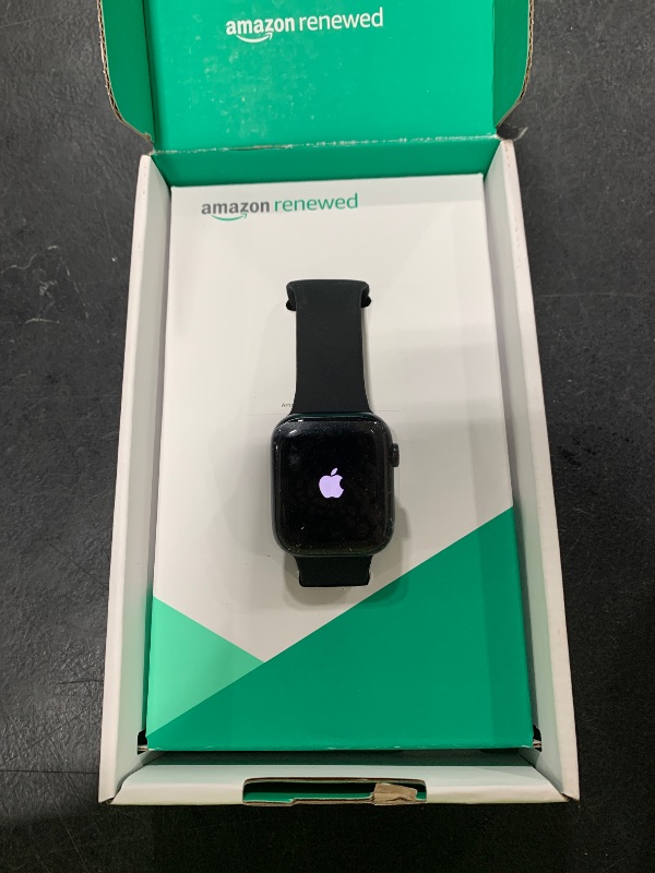 Photo 1 of Apple Watch Series 9 (GPS + LTE) 45MM Midnight Aluminum Case Black Sport Band (Renewed Premium)