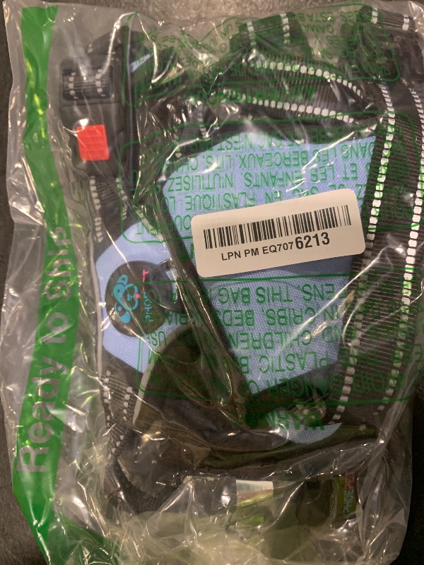 Photo 1 of PHOEPET No Pull Dog Harness Reflective Adjustable Vest with a Training Handle, Name ID Pocket, 2 Metal Leash Hooks, 3 Snap Buckles [Easy to Put on & Take Off](M, Baby Blue)