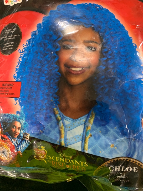 Photo 1 of Descendants Chloe Wig, Official Disney Descendants The Rise of Red Costume Accessory, One Size Child