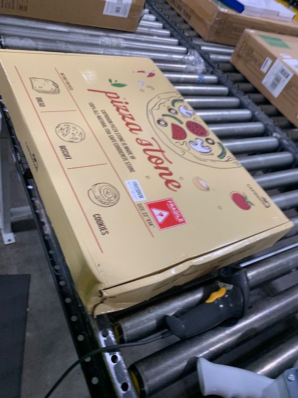 Photo 1 of Caprihom Extra Large Pizza Stone 22 Inch, Rectangular Pizza Grilling/Baking Stone 22" x 14", Industrial Commercial Oven Stone, Ideal for Grilling Baking Several Pizzas Bread - Includes Scaper