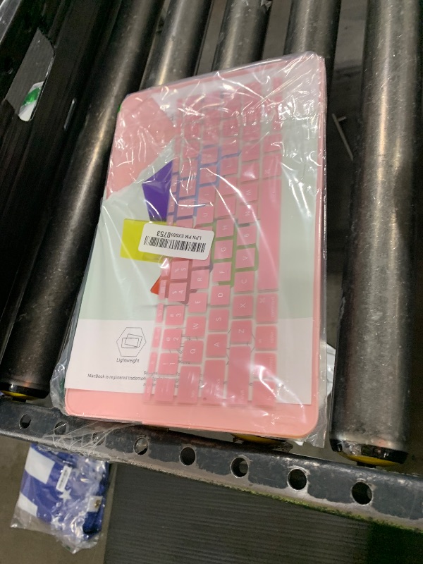 Photo 1 of IBENZER Compatible with MacBook Air 11 Inch Case Model A1370 A1465, Soft Touch Plastic Hard Shell Case Bundle with Keyboard Cover for Mac Air 11, Rose Quartz, A1101RQ+1