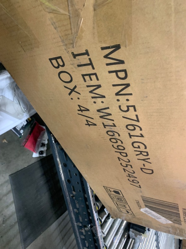 Photo 1 of  LARGE GRAY SOFA PART ONLY BOX 4 OF 4 UNKNOWN MAKE / MODEL 