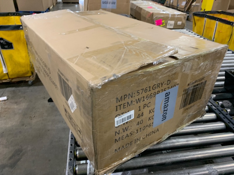 Photo 1 of  LARGE GRAY SOFA PART ONLY BOX 4 OF 4 UNKNOWN MAKE / MODEL 