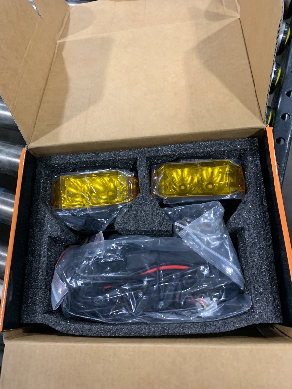 Photo 1 of Auxbeam V-MAX Series LED Light Pod, 270° Side Shooter LED Offroad Lights with Amber DRL, 4 Inch Auxiliary Ditch Light for Truck ATV Jeep Ford