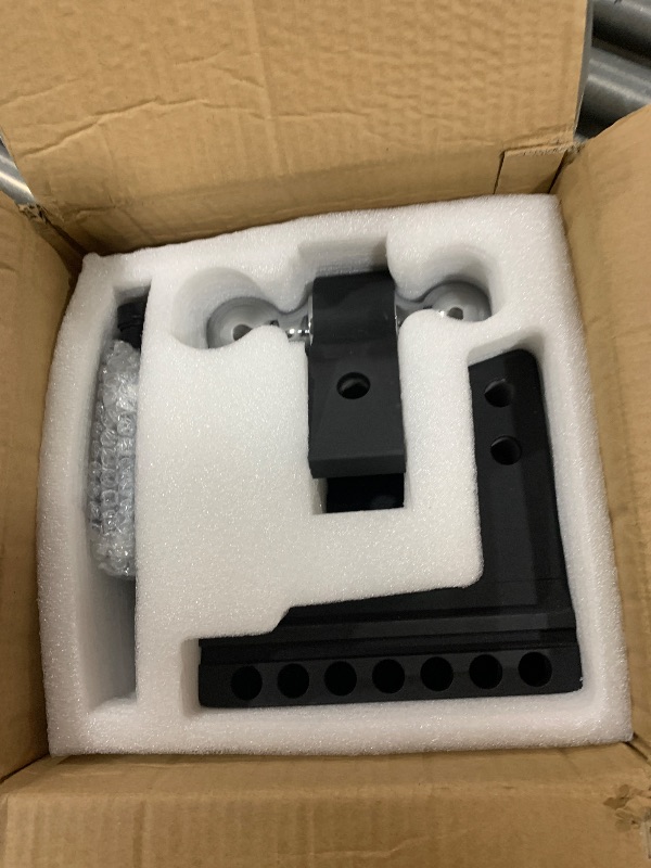 Photo 1 of Kohree 6 Inch Adjustable Trailer Hitch Fit 2 Inch Receiver, Dual Solid Ball 2" and 2-5/16"(12,500 LBS GTW), Drop & Rise Heavy Duty Aluminum Tow Hitch with 2" Hitch Tightener & 2 Locking Hitch Pin