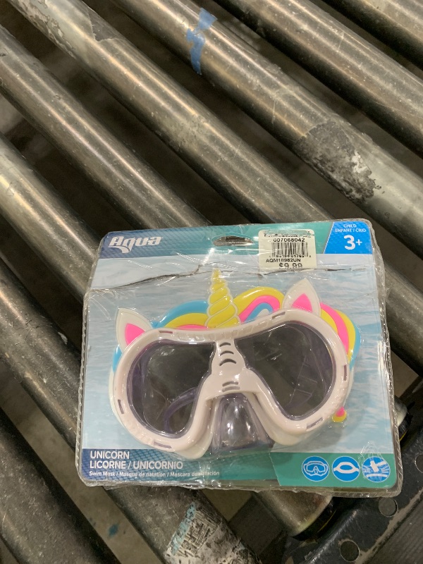 Photo 1 of Aqua Unicorn Swim Goggles Size Child 3+ 