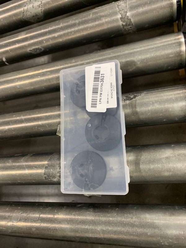 Photo 1 of MroMax Fit 1/2" Black Plastic PP Pipe Cover - 16mm (5/8") Flange Water Pipe Decoration Escutcheon 4Pcs