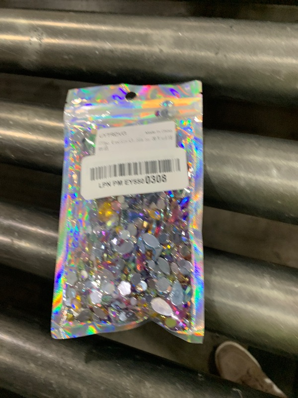 Photo 1 of 1000pcs AB Colorful Rhinestones Crystal Gems, Flatback Acrylic Gemstone Jewels, Craft DIY for Cosplay Pirate Halloween Costume Clothes Party, Nail Crafting Gems Accessories (00 Mixed Color AB)