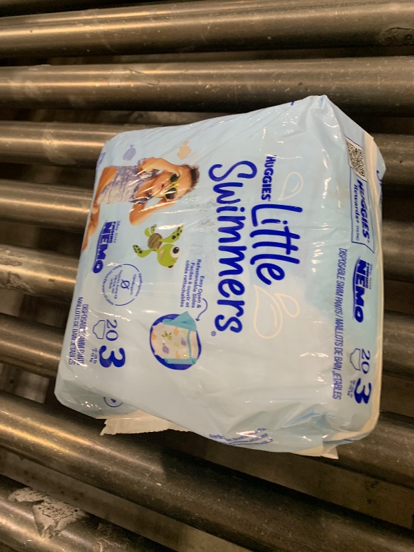 Photo 1 of Huggies Little Swimmers Disposable Swim Diapers, Size 3 (16-26 lbs), 20 Ct