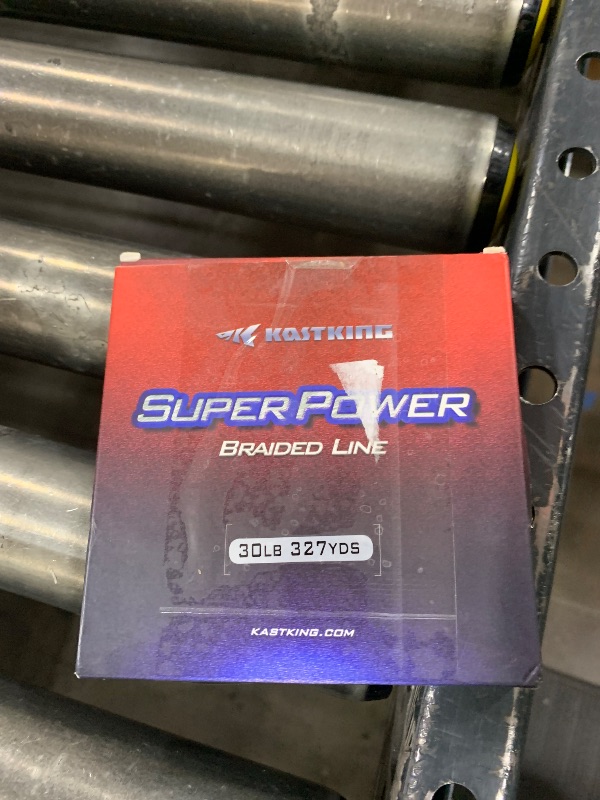 Photo 1 of KastKing Superpower Braided Fishing Line,Low-Vis Gray,30 LB,327 Yds