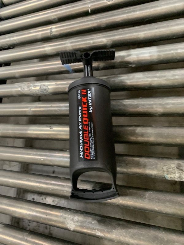 Photo 1 of Intex Double Quick III S Hand Air Pump, Black, 14.5" Height
