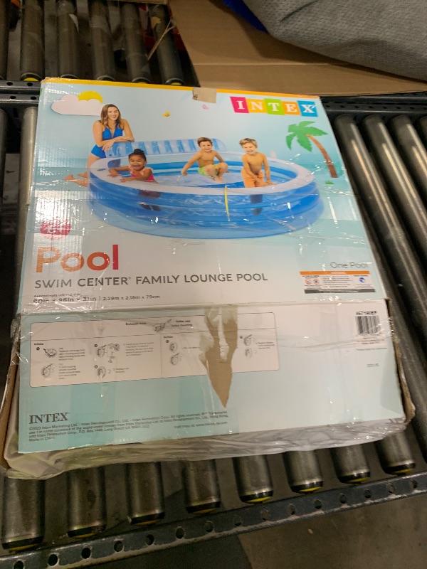Photo 1 of Intex 57190EP B01E0W4L58 Family Lounge Pool, 6x20x20 Blue