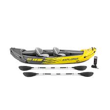 Photo 1 of Intex Explorer K2 Inflatable Kayak with 2 Aluminum Oars and Pump - 2-Person

