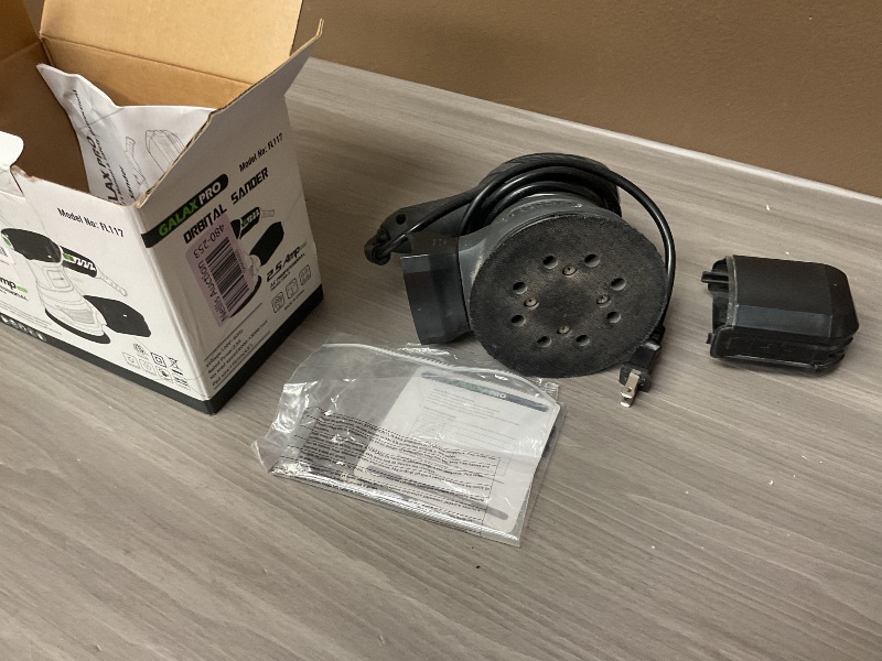 Photo 1 of GALAX PRO 2.5A Rotary Orbital Sander, 300W Electric Orbital Sander with 6 Various Speeds 6000-13000RPM,4.9-Inch with 20PCS Sandpapers,1 dust canister,Fit for Woodworking, Sanding, Polishing