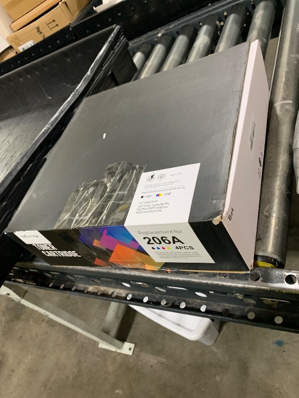 Photo 1 of 206A Toner Cartridges 4 Pack (with Chip) Compatible Replacement for HP 206A 206X for Color Laserjet Pro MFP M283fdw M283cdw M283fdn M282nw Pro M255dw M255nw M283 M255 Printer W2110A W2110X High Yield