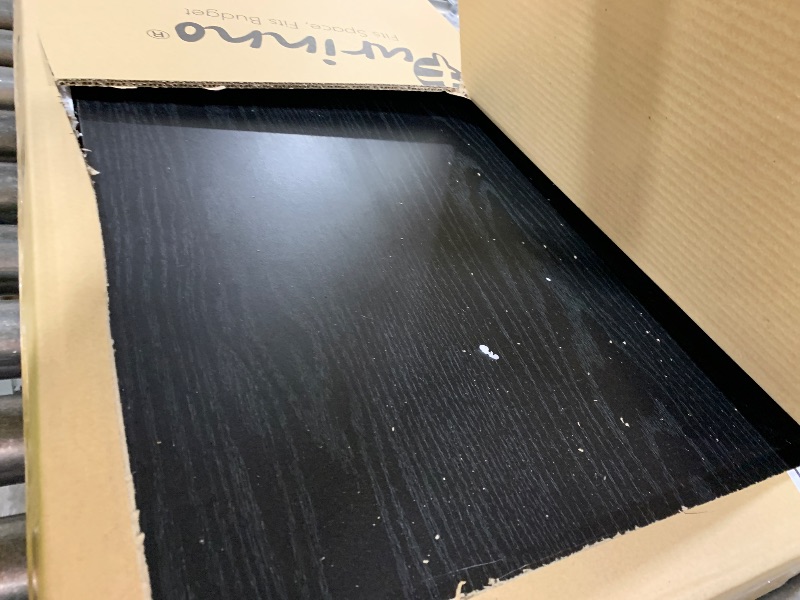 Photo 1 of FURINNO Jaya Writing Desk For Residential Use With DrawerBlack, Blackwood, Large