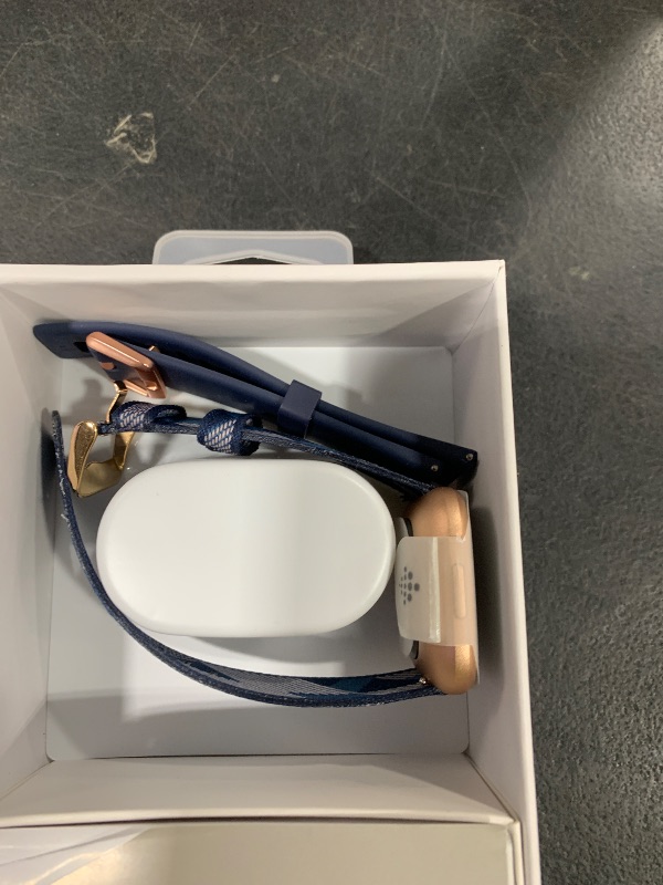 Photo 1 of Fitbit Versa 2 Special Edition Health and Fitness Smart Watch with Heart Rate, Music, Alexa Built-In, Sleep and Swim Tracking, Navy and Pink Woven/Copper Rose, One Size (S and L Bands Included), 2.3