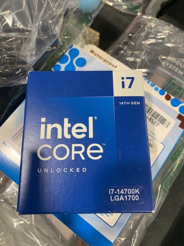 Photo 1 of Intel® Core™ i7-14700K Desktop Processor 20 cores (8 P-cores + 12 E-cores) up to 5.6 GHz