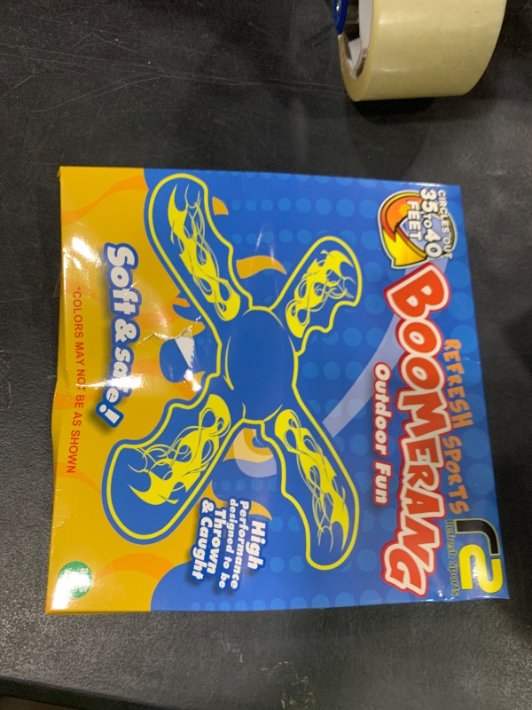 Photo 1 of Boomerang for Kids - It Really Does Fly Back - Fun & Easy to Use Toy Gifts for Boys & Girls - Soft Foam Design Allows for Safe Play Perfect Beginner Toy Gift Idea & Kids Boy Birthday Party Activity