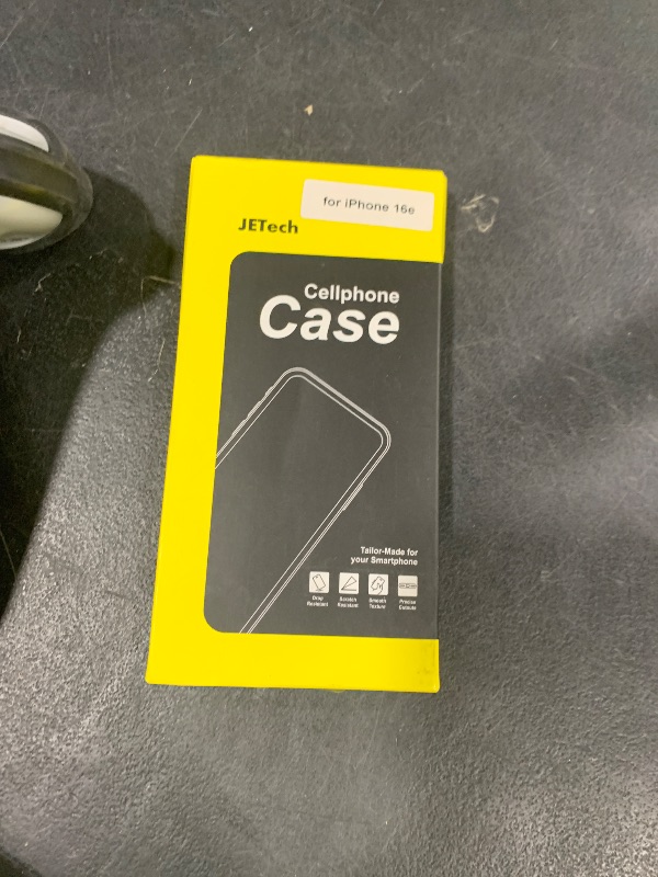 Photo 1 of JETech Case for iPhone 16e 6.1-Inch 2025, Non-Yellowing Shockproof Phone Bumper Cover, Anti-Scratch Clear Back (Clear)