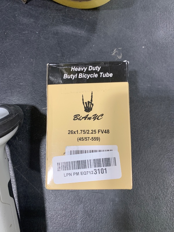Photo 1 of Heavy Duty 26 Inch Bike Tube 26x1.75-2.25 Compatible with 26x1.75 26x1.90 26x1.95 26x2.0 26x2.10 26x2.125 26x2.25 Bike Bicycle Tire Inner Tube (FV48mm Presta Valve)-1 Pack (F-035)