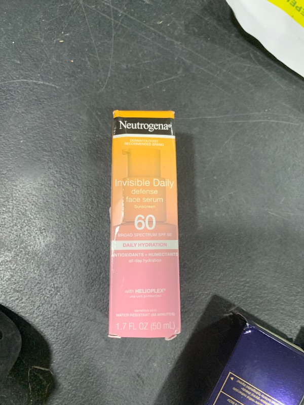 Photo 1 of Neutrogena Invisible Daily Defense Face Sunscreen + Hydrating Serum with Broad Spectrum SPF 60 & Antioxidants to Help Skin Glow, Oil-Free, Fragrance Free, 1.7 fl. oz