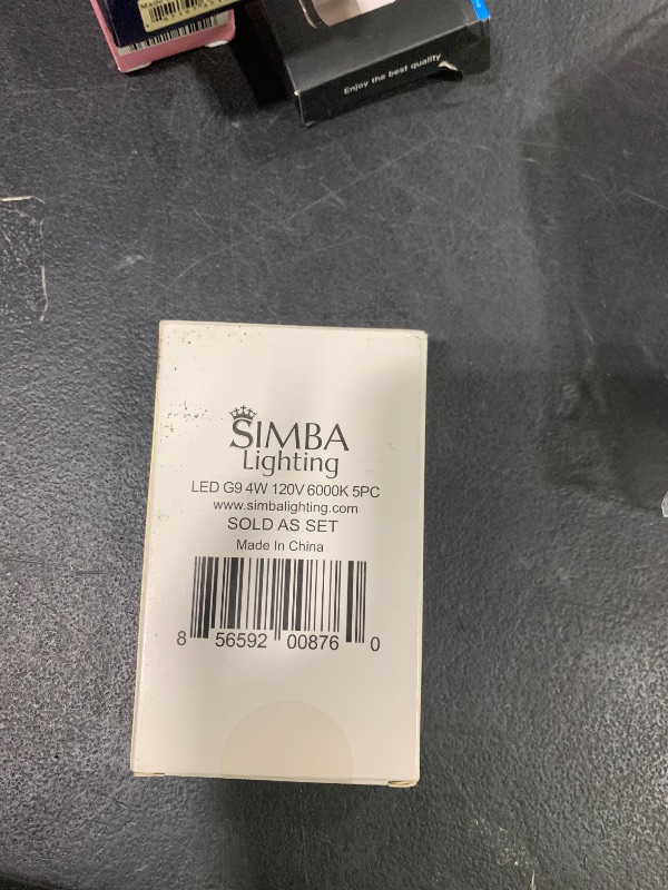 Photo 1 of Simba Lighting LED G9 4 Watts T5 40 Watts Halogen Replacement JCD Bi-Pin Base Light Bulb for Pendants, Ceiling Lights, Desk Lamp, Wall Sconce, 120V Non-Dimmable, 6000K Daylight, Pack of 5