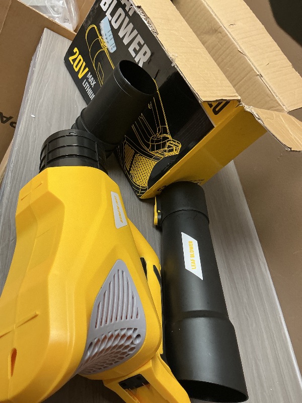 Photo 1 of VERVEWAVE Cordless Leaf Blower for Dewalt 20V Max Battery (No Battery), Electric Blower Cordless Up to 500CFM with 5-Speed Mode, Powerful Leaf Blower for Lawn Care Dust/Snow Blowing (Tool Only)