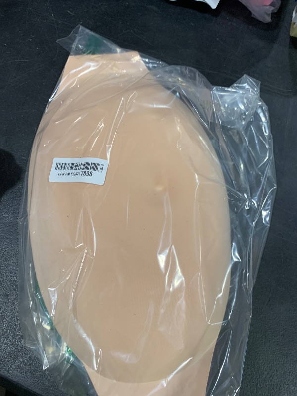 Photo 1 of Fake Pregnancy Belly Lightweight Breathable Foam Fake Belly Pregnant Bump False Pregnant Bump Comfy Easy to Wear with Extendable Straps Simulates Actual Pregnancy (Small)(without fixing strap)
