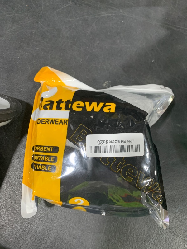 Photo 1 of BATTEWA Washable Incontinence Underwear for Men, Instant Absorbent Cotton with 50ml Bladder Leak Protective, Regular Look Boxer Briefs Leak Proof Underwear for Men.(Medium,1Black&1Gray)
