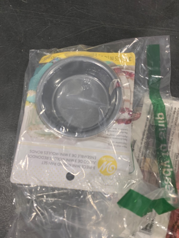 Photo 1 of Wilton Mini Round Cake Pans, STD, SilverWilton Non-Stick Mini Round Pan Set, 3-Piece, Steel