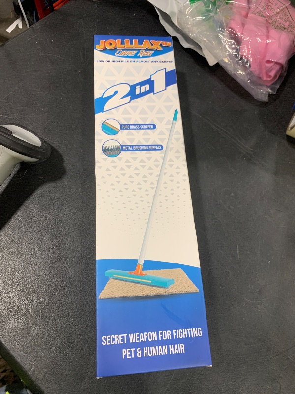 Photo 1 of JollLax Carpet Rake-Carpet Hair Removal Tool-Carpet Rake to Fluff Carpet-Carpet Scraper Brush Rug Comb Pet Cat Fur Dog Hair Remover for Couch Furniture Carpet Broom