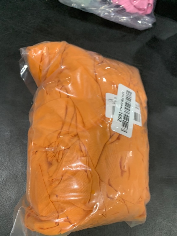 Photo 1 of Ghooss Fitted Sheet Queen Size,Soft Microfiber Orange Fitted Bottom Sheet Only Deep Pocket up to 14 Inch,1 Pack,Orange,Queen