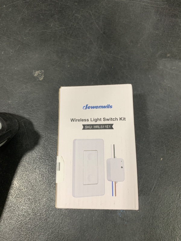 Photo 1 of DEWENWILS Wireless Light Switch and Receiver Kit, No in-Wall Wiring Required,Remote Control Wall Switch Lighting Fixture for Ceiling Lights, Fans, Lamps,100 Ft RF Range, Programmable