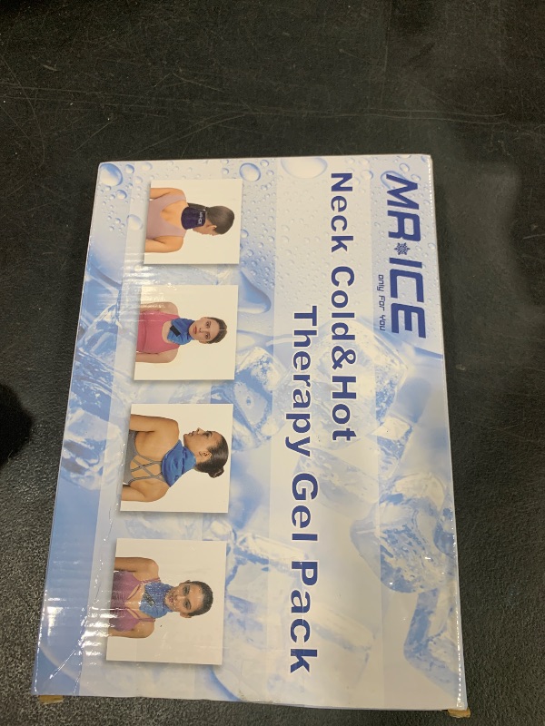 Photo 1 of MR.ICE Neck Ice Pack Wrap for Injuries Reusable Cold Pack - Gel Ice Pack for Neck and Shoulders with Plush Backing - Cold Compress for Pain Relief, Swelling, Sport Injuries