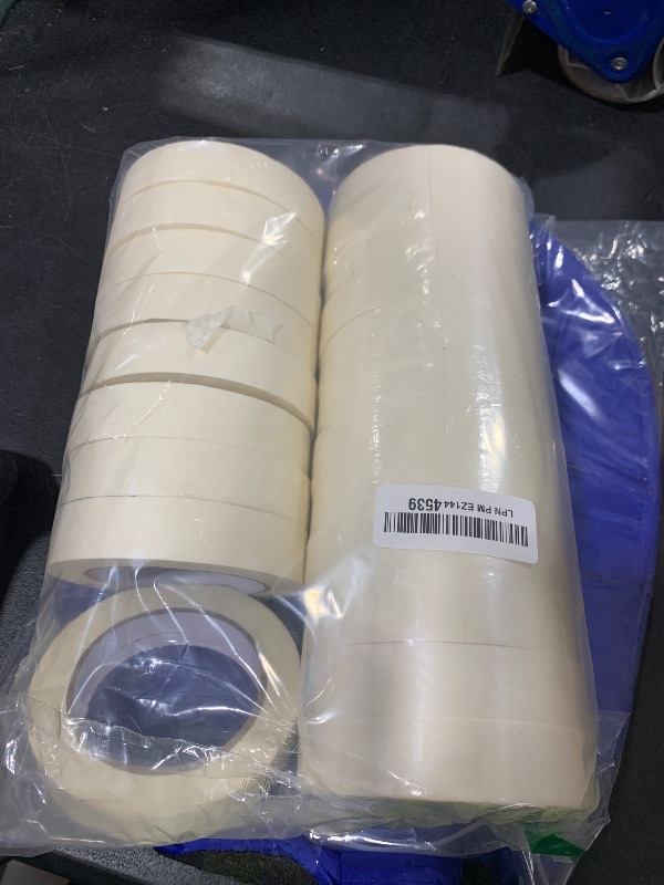 Photo 1 of SWRT Masking Tape 1 inch x 55 Yards x 24 Rolls (1320 Total Yards), Adhesive Painting Tape Bulk for General Purpose Beige White Color for Painting, Crafting, School Stationery, Arts, Home Use etc