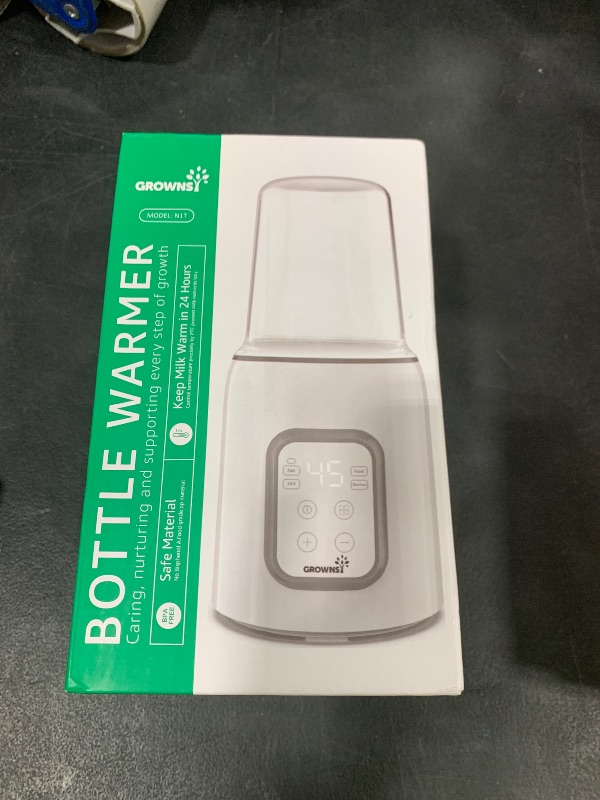 Photo 1 of Bottle Warmer, GROWNSY 8-in-1 Fast Baby Milk Warmer with Timer for Breastmilk or Formula, Accurate Temperature Control, with Defrost, Sterili-zing, Keep, Heat Baby Food Jars Function