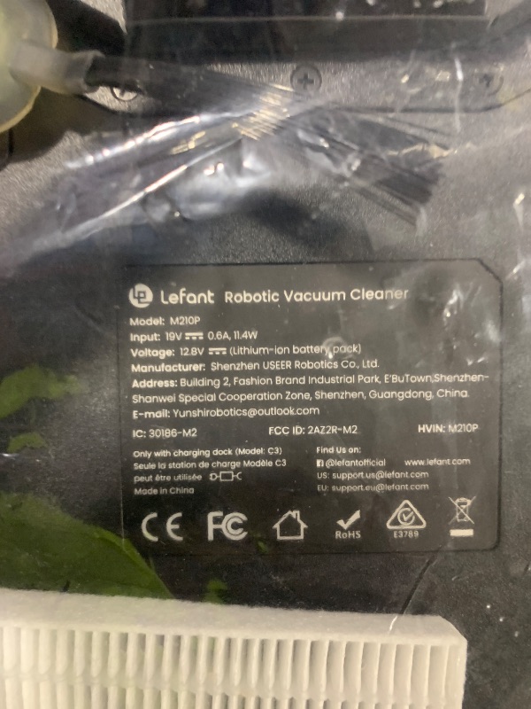 Photo 1 of Lefant M210 Pro Robot Vacuum Cleaner,Super Thin,Powerful Suction,Quiet,Self-Charging Robotic Vacuum Cleaner,Cleans Hard Floors to Medium-Pile Carpets,120 Mins Runtime,APP/Voice/WiFi/Alexa Control,Grey