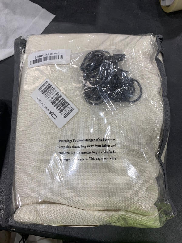 Photo 1 of 100% Blackout Shield Full Blackout Curtains for Bedroom 96 inch Length 2 Panels Set, Clip Rings/Rod Pocket Faux Linen Black Out Curtains for Living Room, Thermal Insulated, 50Wx96L, Cream