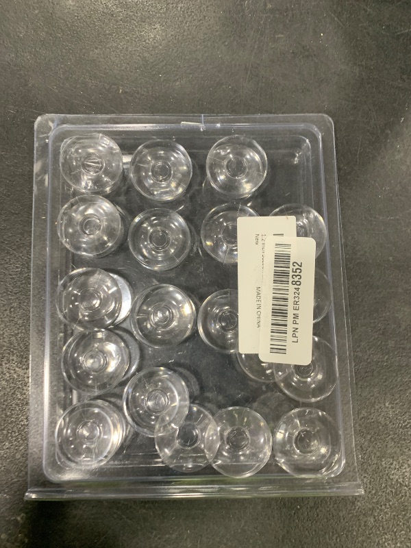 Photo 1 of Pawfly 20 Pack Double Sided Suction Cups 1.2 Inch Clear PVC Plastic Sucker for Glass Table Mirror