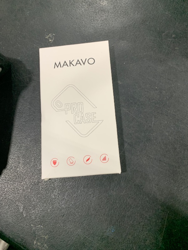 Photo 1 of MAKAVO Magnetic for iPhone 14 Pro Max Case, Compatible with MagSafe, Built-in Camera Lens Protector, Logo View, Military Grade Drop Proof Phone Case Cover, Purple