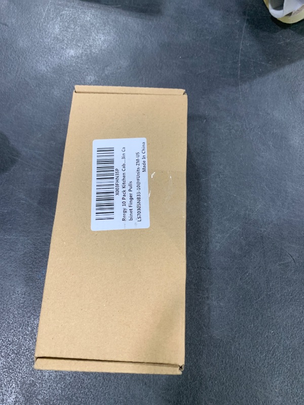 Photo 1 of Rergy 10 Pack Kitchen Cabinet Pulls Brushed Nickel Cabinet Handles, Brushed Nickel Hardware Cabinet Edge Pull, 1.3in Cabinet Finger Pulls