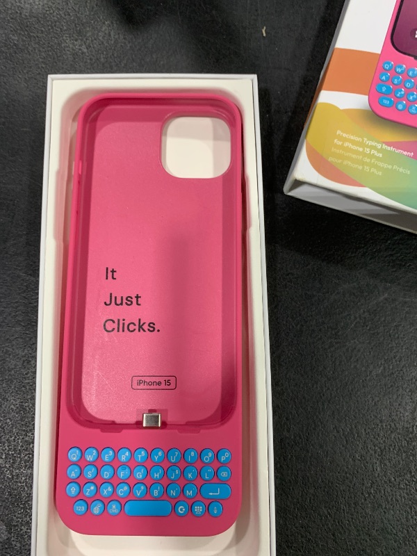 Photo 1 of Clicks Keyboard for iPhone 15 – Keyboard Case for Premium Typing Experience – Faster, Accurate Typing, Charge as Normal – Miami Beach