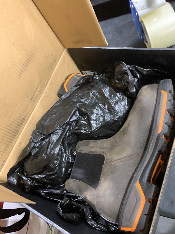 Photo 1 of ARIAT Men's Big Rig Chelsea Waterproof Composite Toe Work Boot - Iron Coffee, 11 Extra Wide