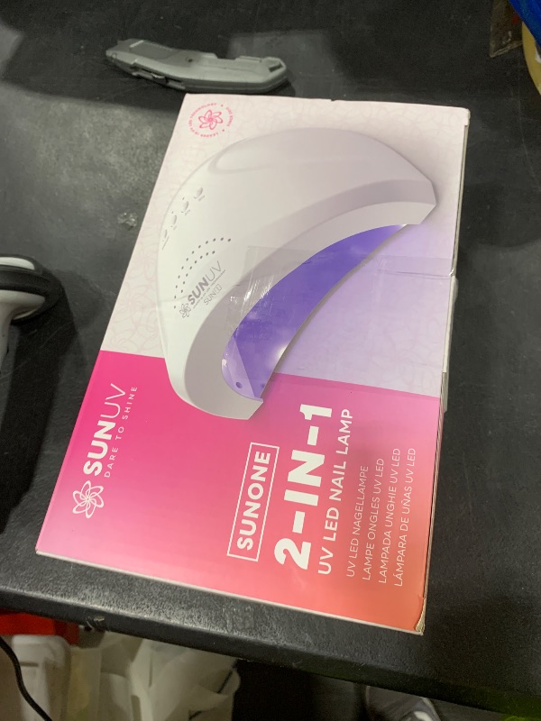 Photo 1 of SUNUV UV LED Nail Lamp, Gel Light for Nail Polish UV Dryer with 3 Timers SUNone White