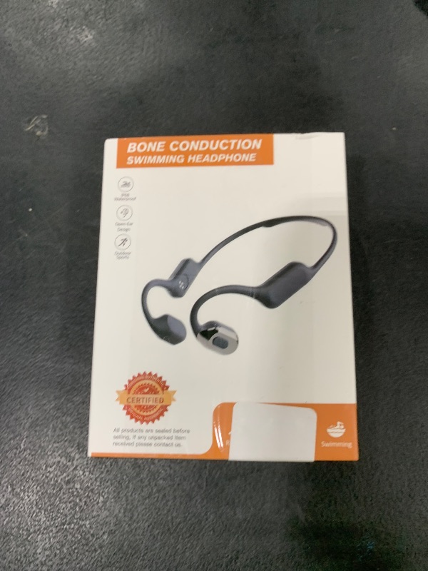 Photo 1 of Swimming Headphone Open-Ear Bone Conduction-IP68 Waterproof Swim Earbuds with Bluetooth 5.4 Sport Headset with Safelight, 32G MP3 Memory Underwater Headphones, Running, Cycling