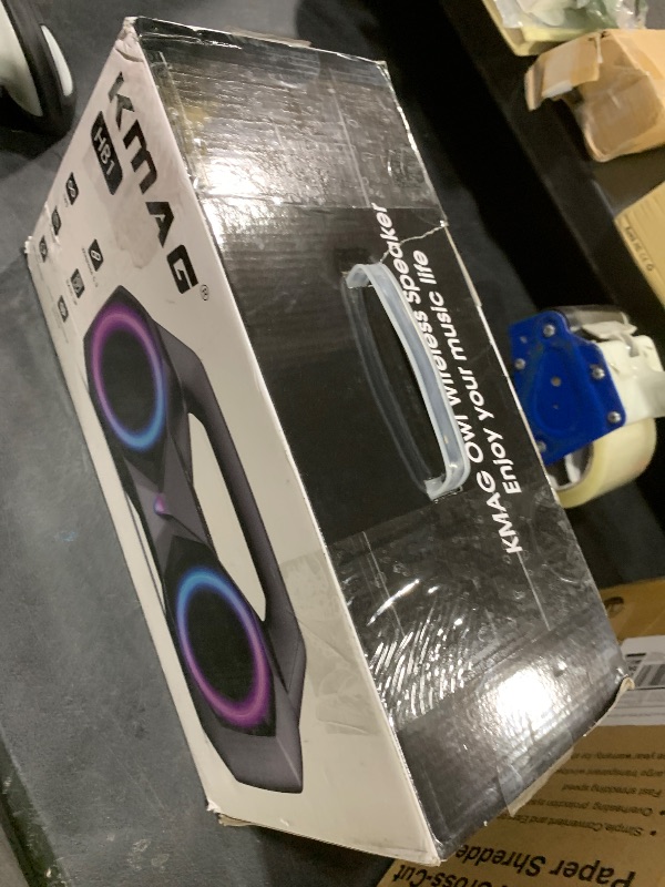Photo 1 of Speakers Bluetooth Wireless, 80W Loud Speaker with Punchy Bass, HiFi Stereo, IPX7 Waterproof, Long Playtime, Cool Lights, TWS, Portable Speaker for Home, Outdoor, Work and Relaxation, Gifts for All