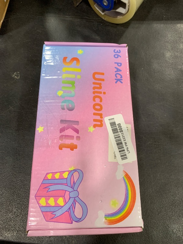 Photo 1 of 36 Packs Unicorn Slime Kit, Unicorn Party Favors for Kids, Pretty Stretchy & Non-Sticky Galaxy Slime Pack, Slime Party Favors for Girls & Boys Goodie Bag Stuffers
