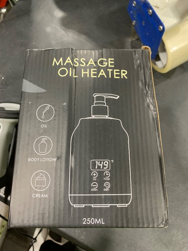 Photo 1 of Meifuly Oil Warmer for Massage Therapy & Personal Use, Quick Lotion Warmer Heats Up, with Two Bottles, Adjustable and Constant Temperature
