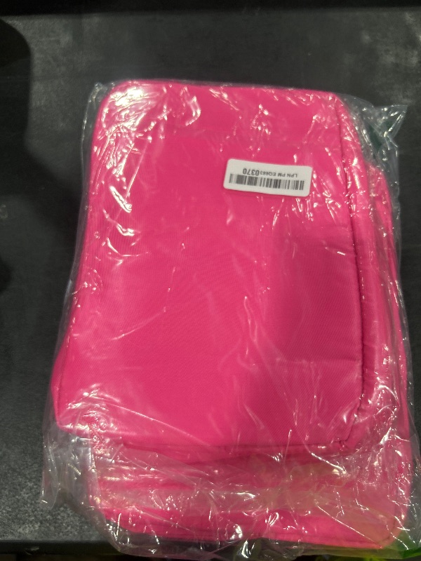 Photo 1 of Hushee 4 Pcs Nylon Makeup Bag Christmas Gifts Preppy Zipper Pouch Nylon Toiletry Bag Waterproof Storage Bag for Women Organizer(Large,Hot Pink)